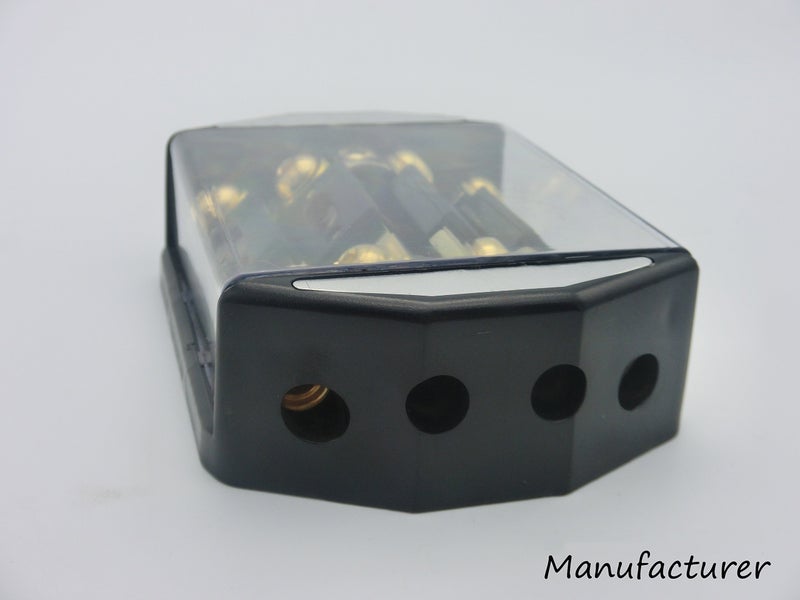 KCT IN-LINE ANL FUSE HOLDER 4 WAY 1x0GA-4x4GA WITH FUSE DISTRIBUTION BLOCK STEREO/AUDIO/CAR - Image 3